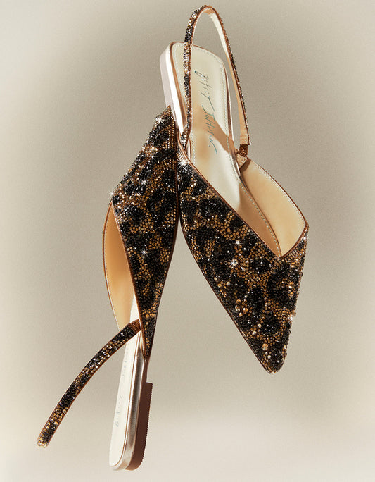 Betsey Johnson VANCE LEOPARD Slingback Flat