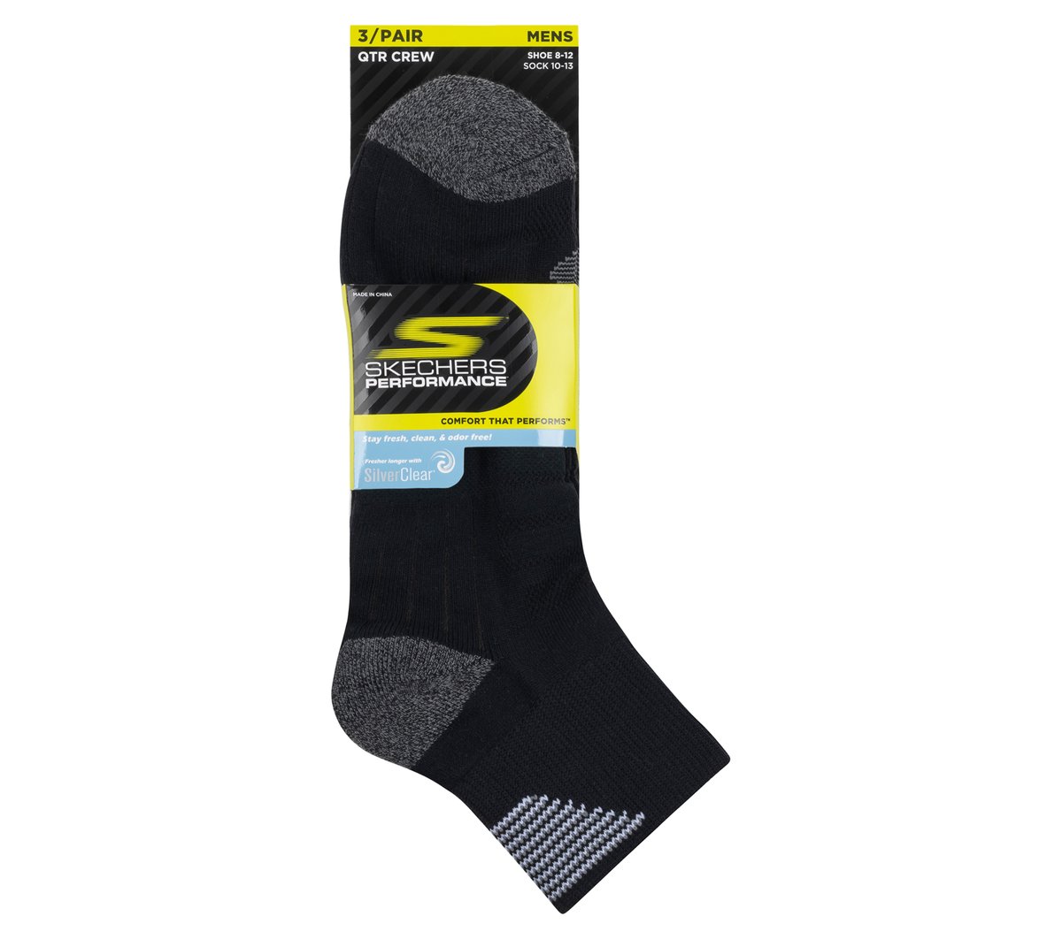 3 Pack Men's Half Terry Quarter Crew Socks Men discount