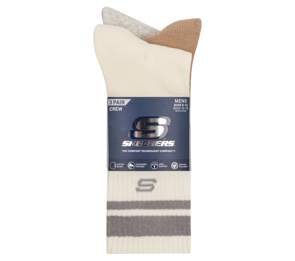 3 Pack Men's Lifestyle Crew Socks Men Skechers online