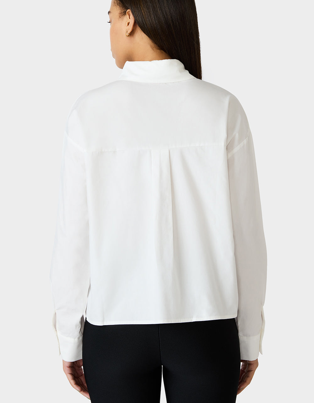 Betsey Johnson BETSEY BLOOM SHIRT OFF WHITE Button-Down Collar Floral Long-Sleeve Shirt