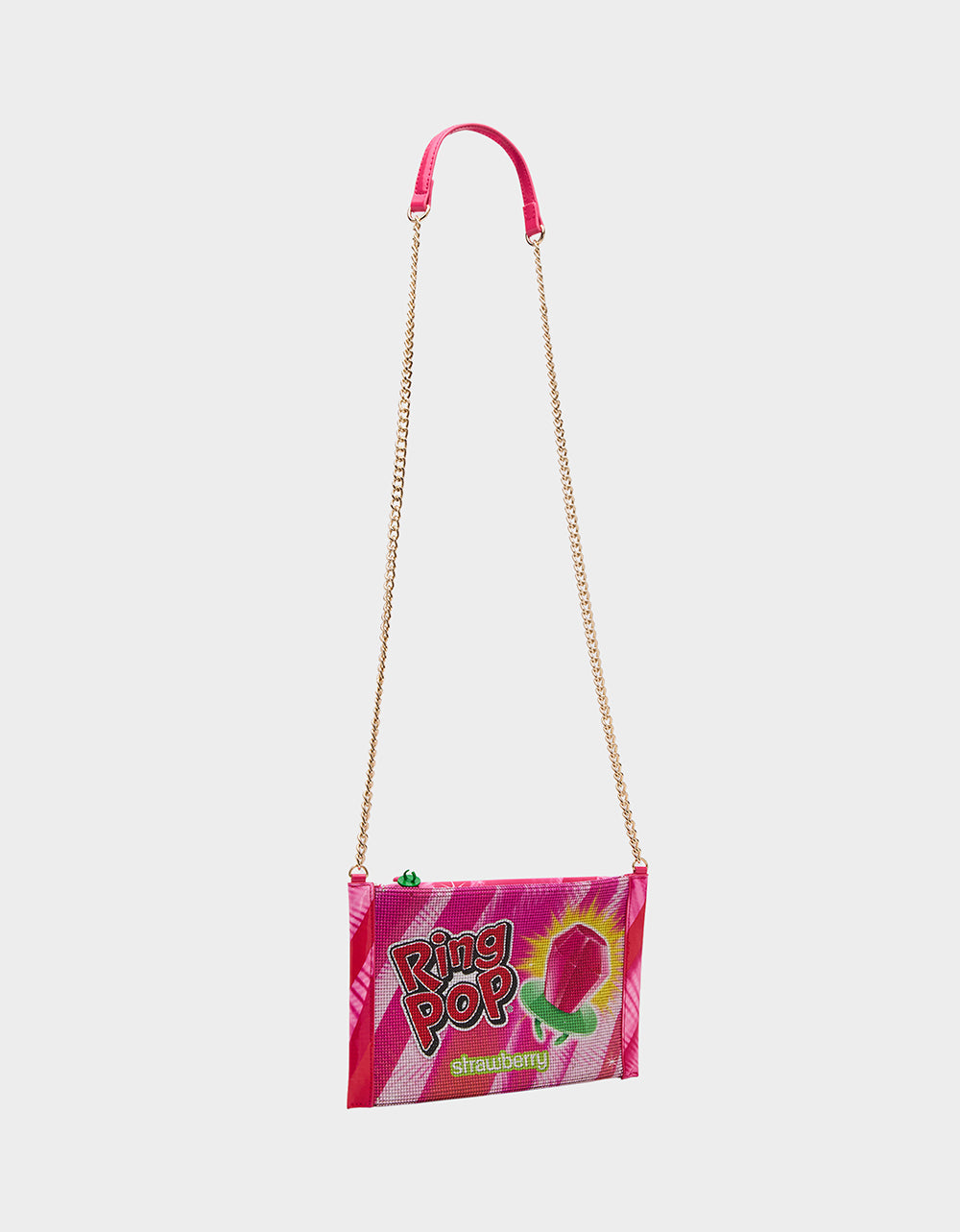 Betsey Johnson RING POP® PARTY POUCH PINK Women's Clutch Chain Strap Crossbody Handbag
