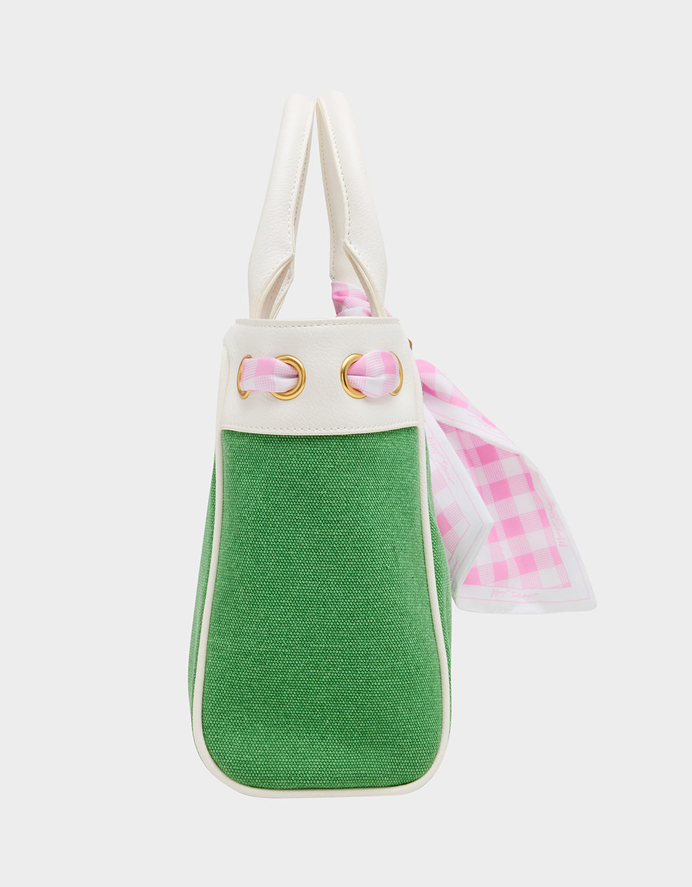 Betsey Johnson TALK BIRDIE TO ME SATCHEL GREEN Golf-Themed Scarf Detail Women's Satchel Handbag