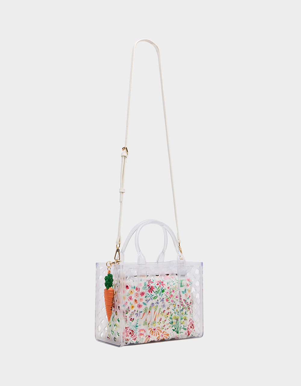 Betsey Johnson JAMMIN CLEAR SATCHEL Women's Tote Crossbody Handbag