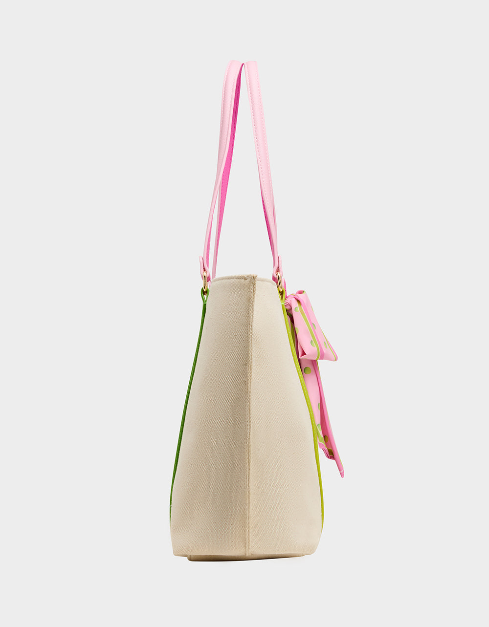Betsey Johnson MISS MATCH TOTE NATURAL MULTI Natural Canvas Tennis Tote Sith Scarf