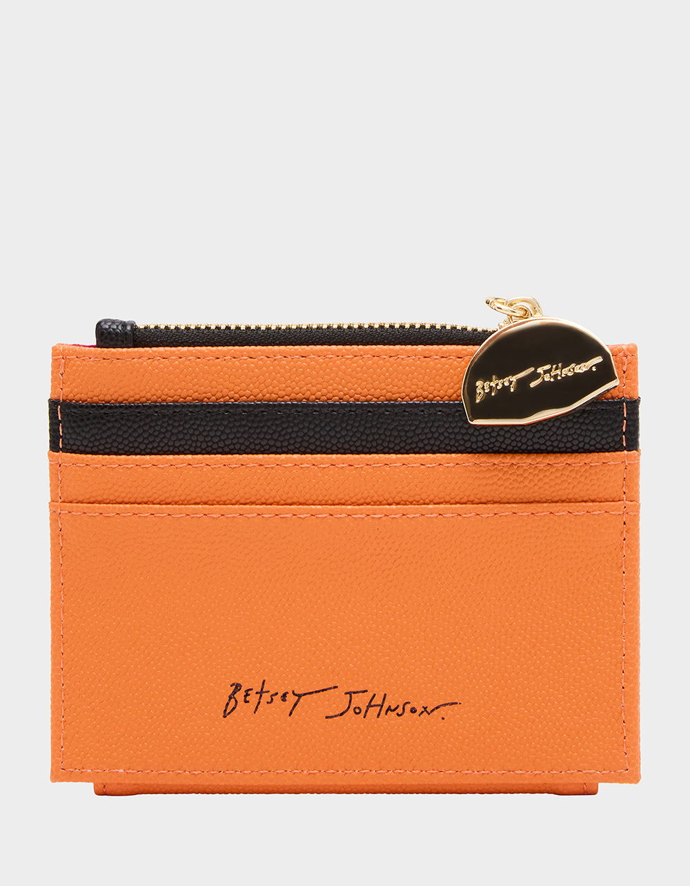 Betsey Johnson DONT BLOCK ME BIFOLD WALLET ORANGE Women's Basketball Bifold Wallet