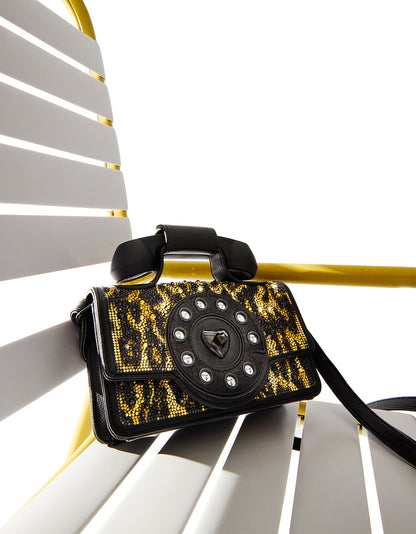 Betsey Johnson KITSCH MINI LEOPARD PHONE BAG LEOPARD Women's Phone-Shaped Kitsch Handbag