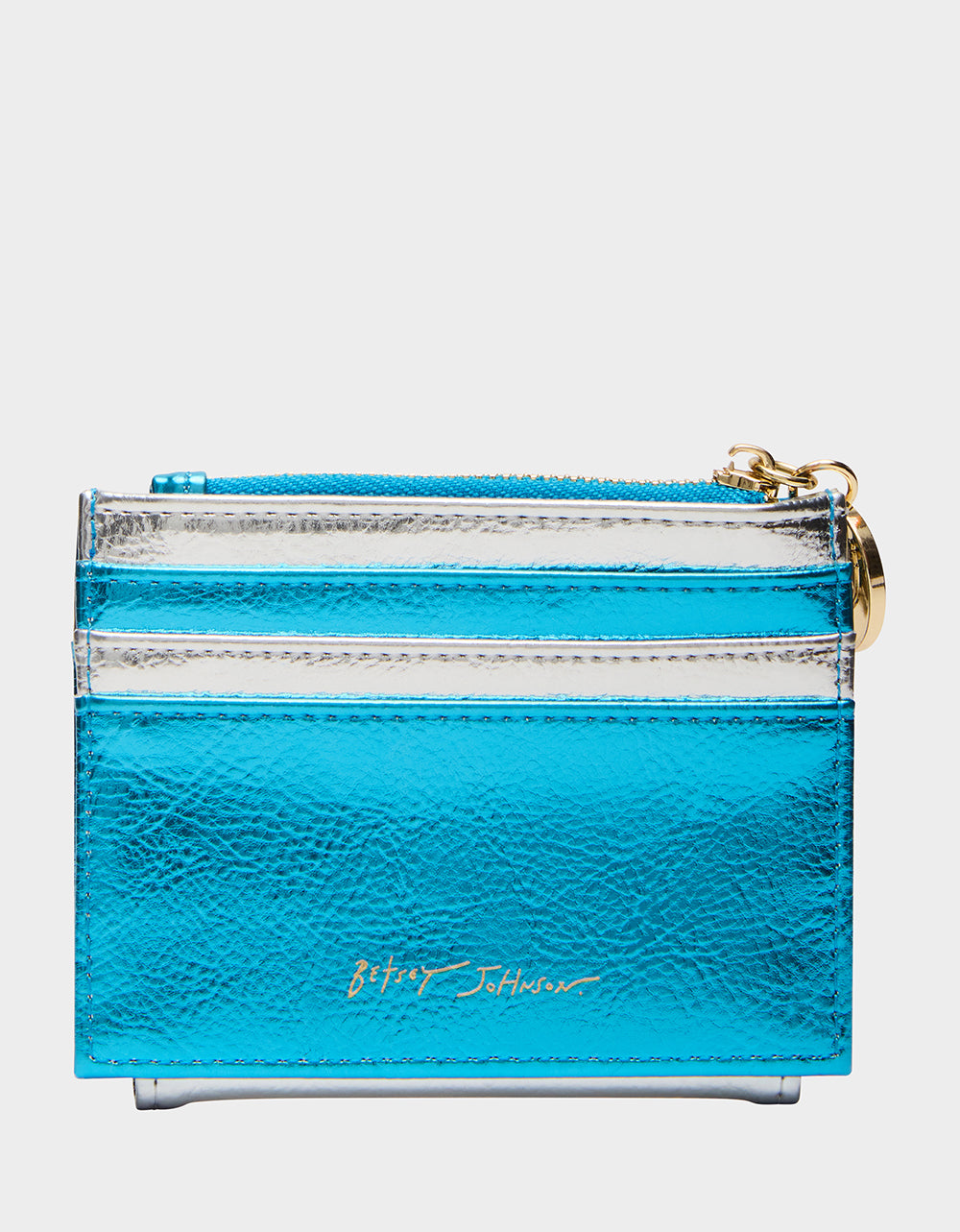 Betsey Johnson MAZEL TOV WALLET BLUE/MULTI Women's Hanukkah Holiday Wallet