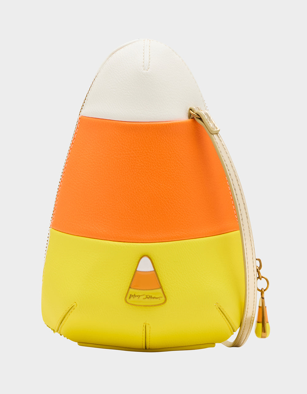 Betsey Johnson KITSCH ME SO CORNY MULTI Women's Halloween-Themed Candy Corn Rhinestone Embellished Crossbody Handbag