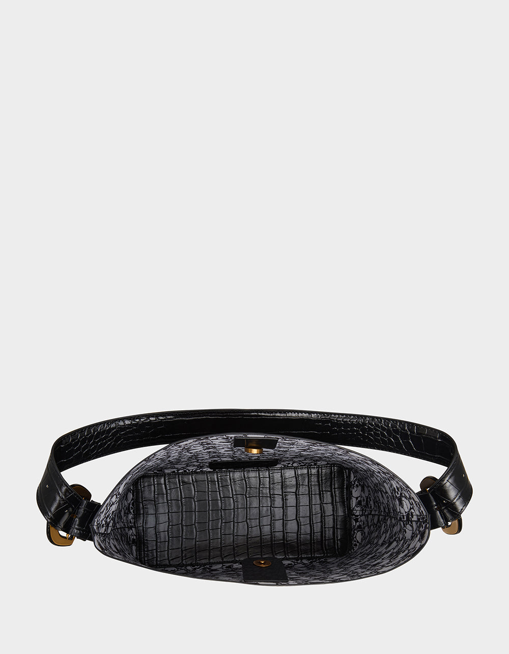 Betsey Johnson HEADQUARTERS BUCKET SHOULDER BAG BLACK Women's Shoulder Bucket Handbag