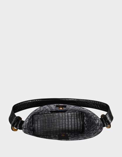Betsey Johnson HEADQUARTERS BUCKET SHOULDER BAG BLACK Women's Shoulder Bucket Handbag