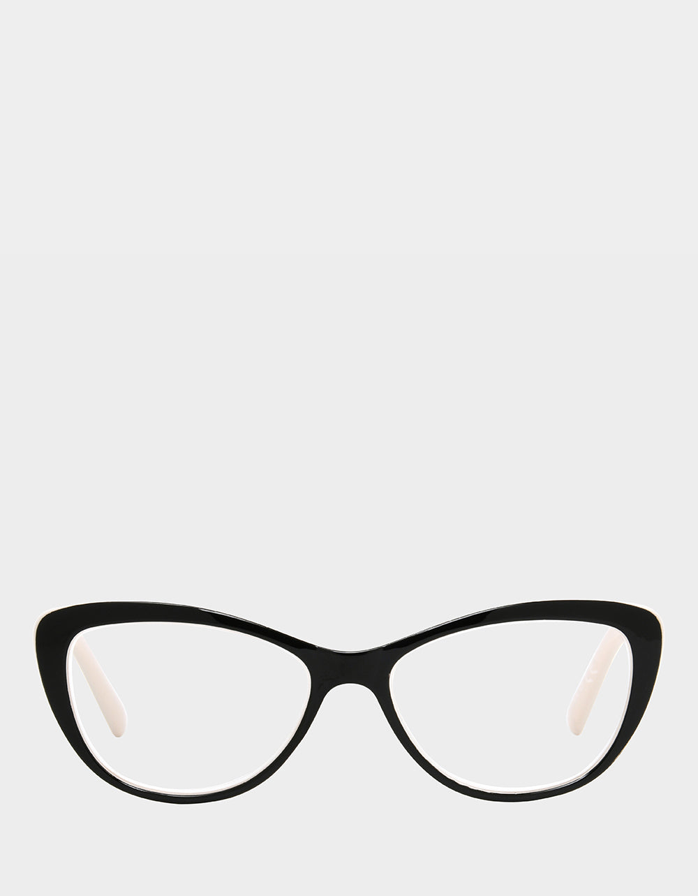 Betsey Johnson EFFORTLESS CHIC CAT EYE READING GLASSES BLACK Women's Black Nude Cat Eye Reading Glasses