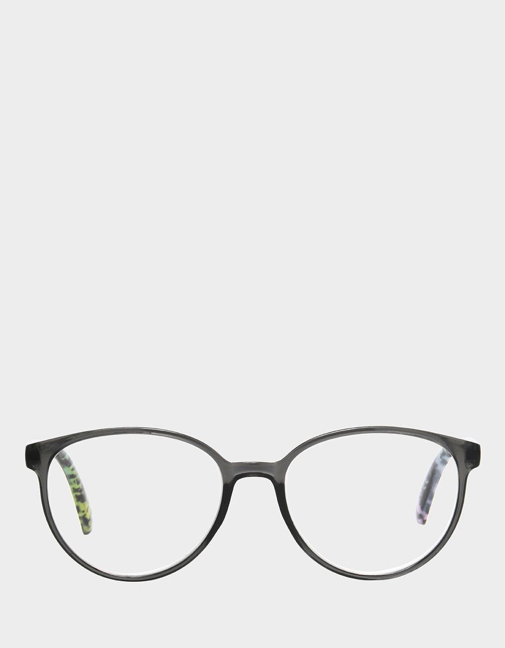 Betsey Johnson CAREFREE DAYS ROUND READING GLASSES LIGHT GREY Women's Round Grey Pastel Reading Glasses