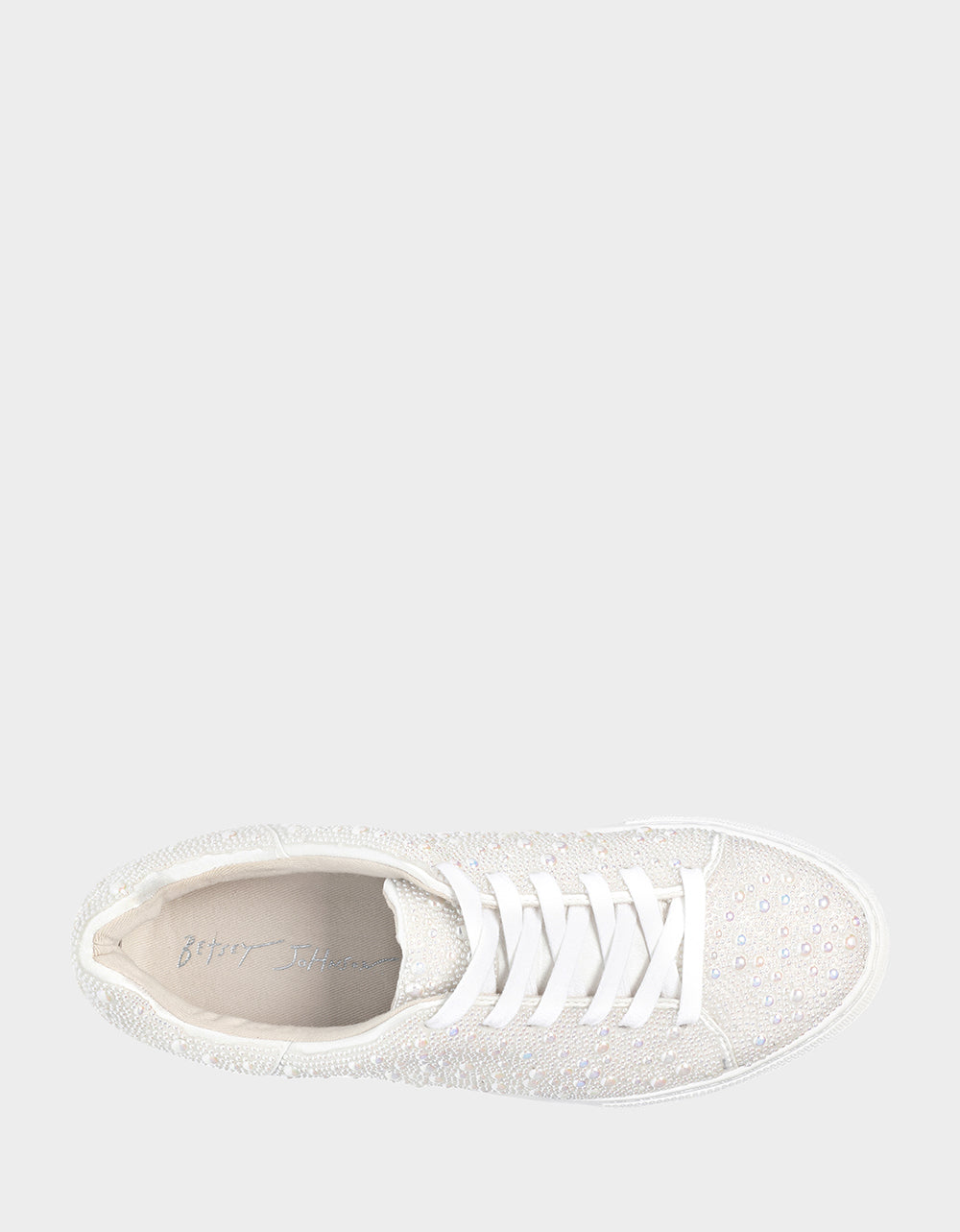 Betsey Johnson HERE COMES THE BRIDE BUNDLE Women's Bridal Pearl Sneakers and Heels Set