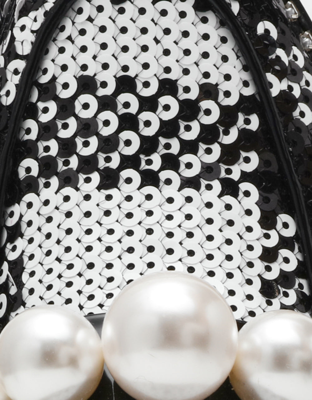 Betsey Johnson HARLOE BLACK WHITE PLAID Platfrom Pearl Embellished Women's Loafer