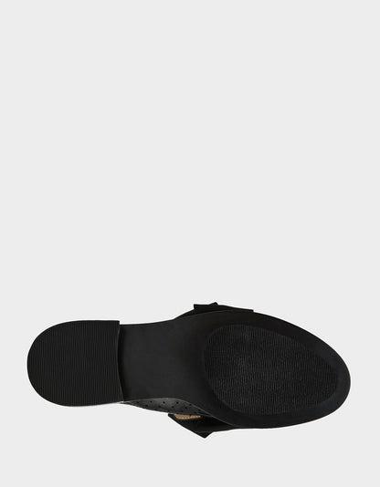 Betsey Johnson SETH BLACK Women's Mesh Pearl Bow Slip-On Loafer