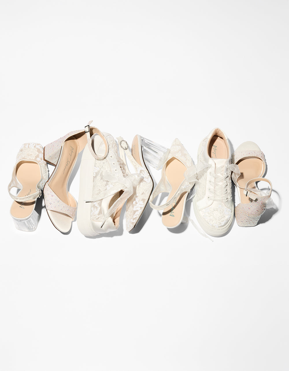 Betsey Johnson THEAA IVORY Platform Low-Top Lace-Up Sneakers