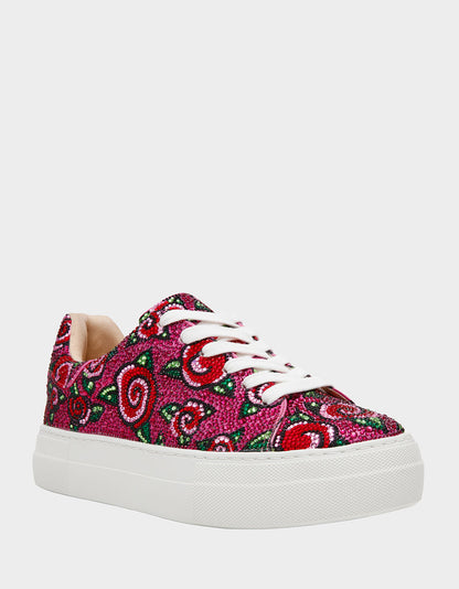 Betsey Johnson SIDNY FUCHSIA ROSE Women's Tennis Sneaker
