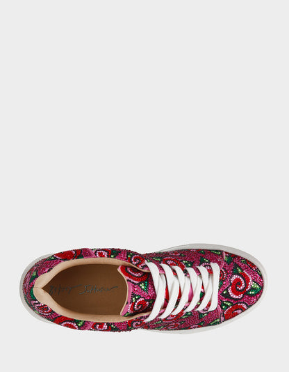 Betsey Johnson SIDNY FUCHSIA ROSE Women's Tennis Sneaker