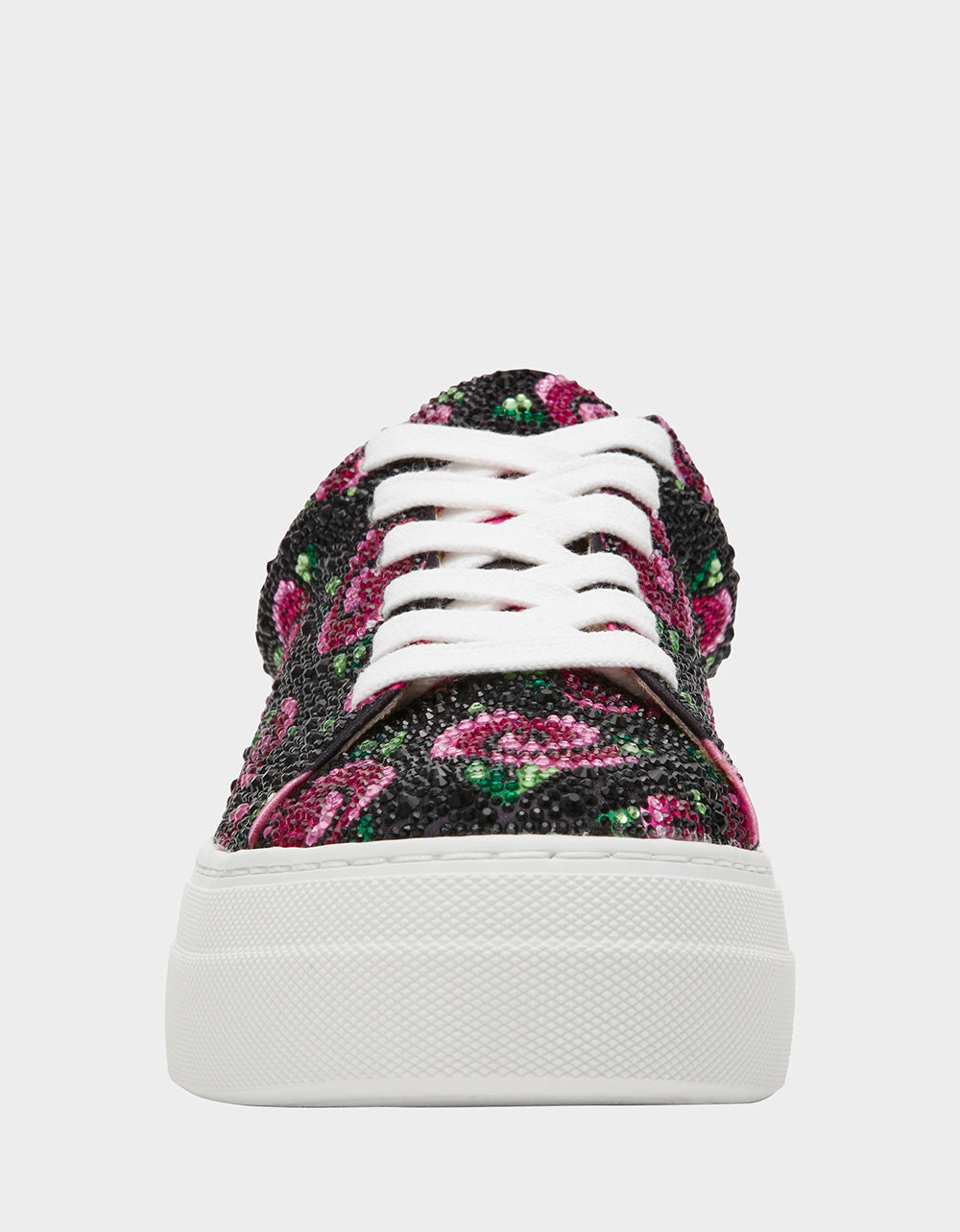 Betsey Johnson SIDNY BLACK ROSE Women's Tennis Sneaker