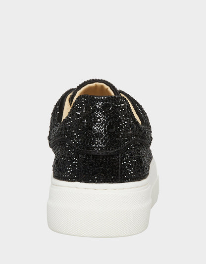 Betsey Johnson SB-SIDNY BLACK Rhinestone Sneaker