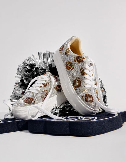 Betsey Johnson SIDNY SILVER FOOTBALL Women's Football Sneaker