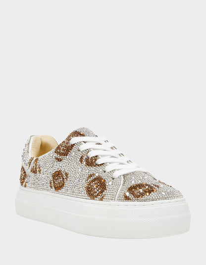 Betsey Johnson SIDNY SILVER FOOTBALL Women's Football Sneaker