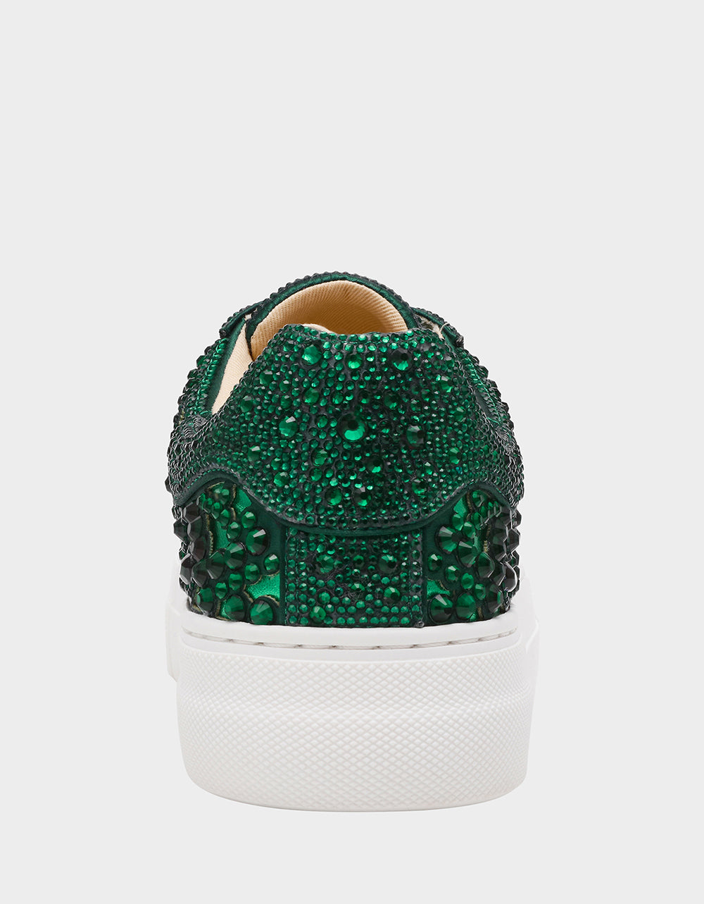 Betsey Johnson REILY EMERALD Platform Low-Top Lace-Up Rhinestone Women's Sneaker