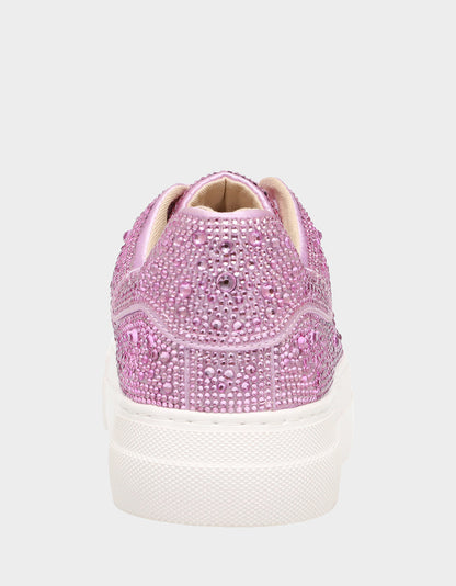 Betsey Johnson SIDNY LIGHT PINK Rhinestone Sneaker