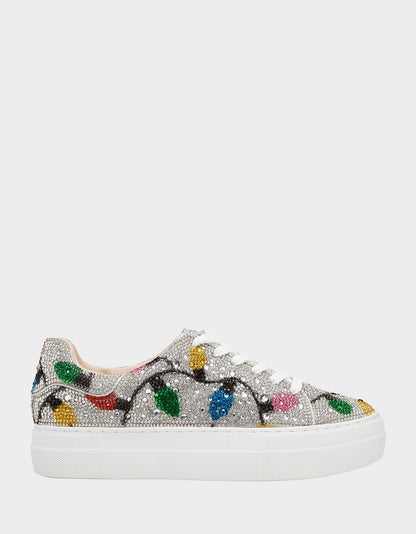 Betsey Johnson SIDNY MULTI LIGHTS Women's Christmas Lights Sneaker