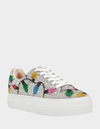 Betsey Johnson SIDNY MULTI LIGHTS Women's Christmas Lights Sneaker