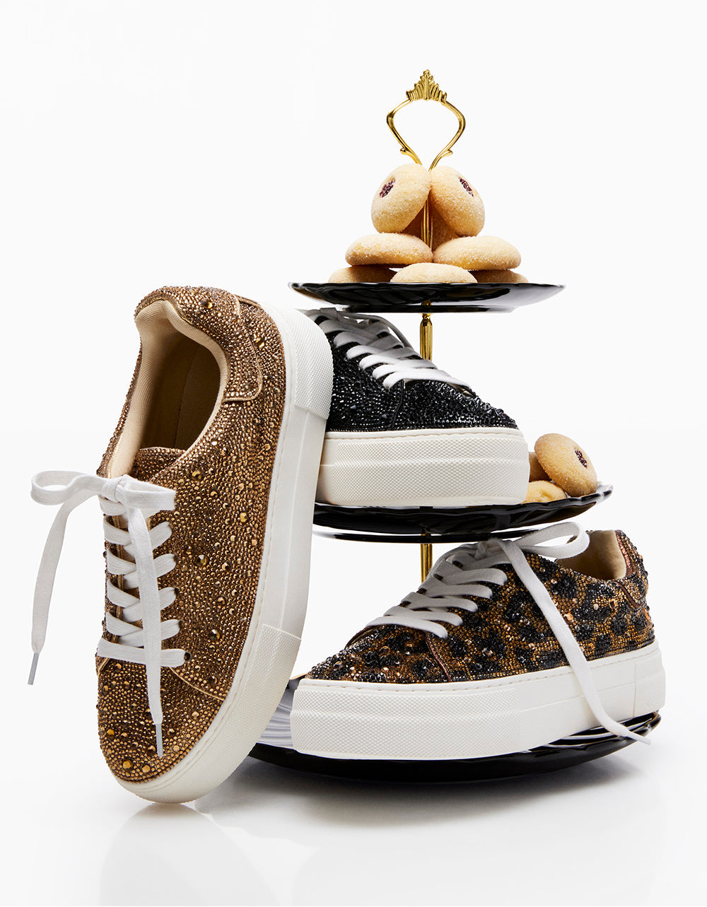 Betsey Johnson SB-SIDNY GOLD Rhinestone Shoes