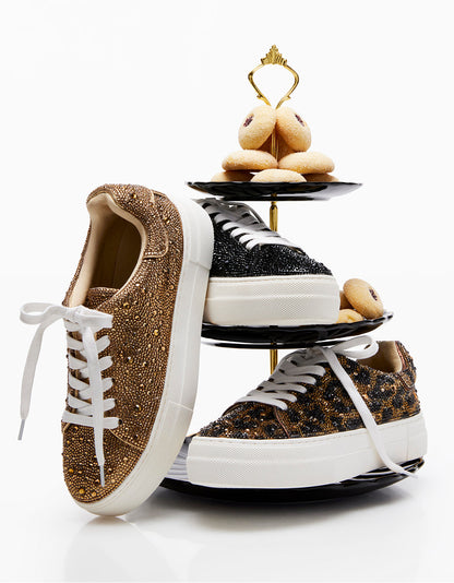 Betsey Johnson SB-SIDNY GOLD Rhinestone Shoes