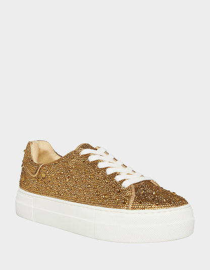 Betsey Johnson SB-SIDNY GOLD Rhinestone Shoes