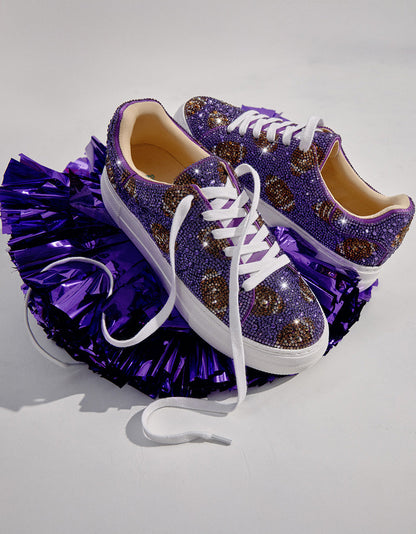Betsey Johnson SIDNY PURPLE FOOTBALL Women's Football Sneaker