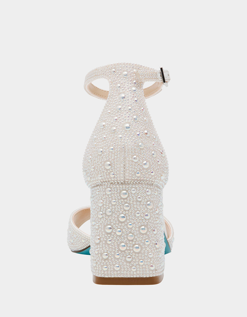 Betsey Johnson KAMI PEARL Block Heel Open Toe Women's Heel
