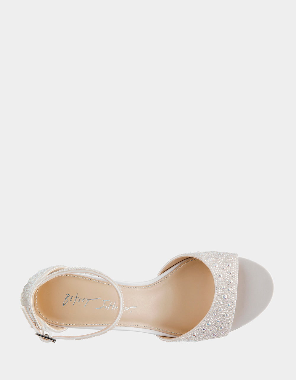 Betsey Johnson KAMI PEARL Block Heel Open Toe Women's Heel