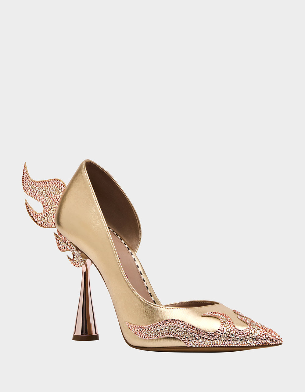 Betsey Johnson PHOENIX METAL MULTI Pointed-Toe Pump Women's Heel