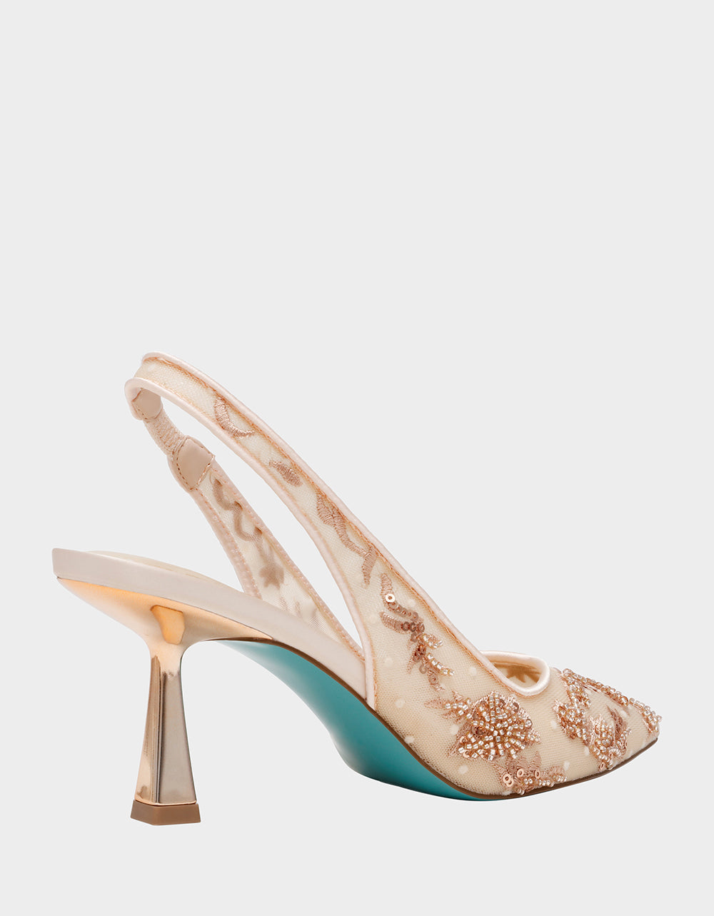 Betsey Johnson NIKKI BLUSH Slingback Pointed Toe Women's Heels