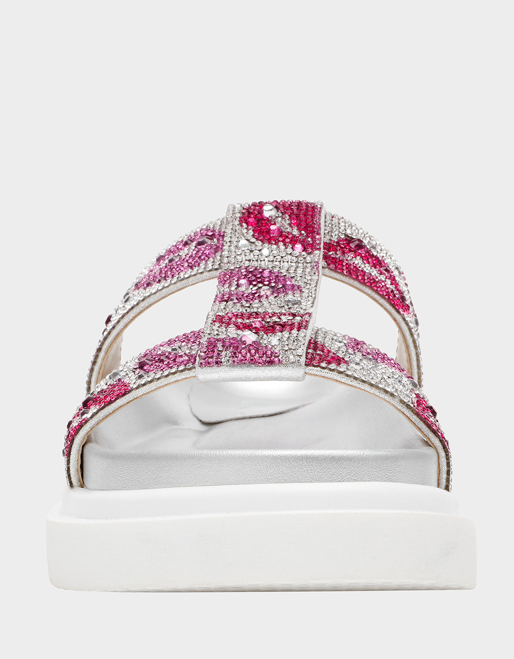 Betsey Johnson BILLY MULTI LIPS Women's Footbed Slip-On Lip Print Sandal
