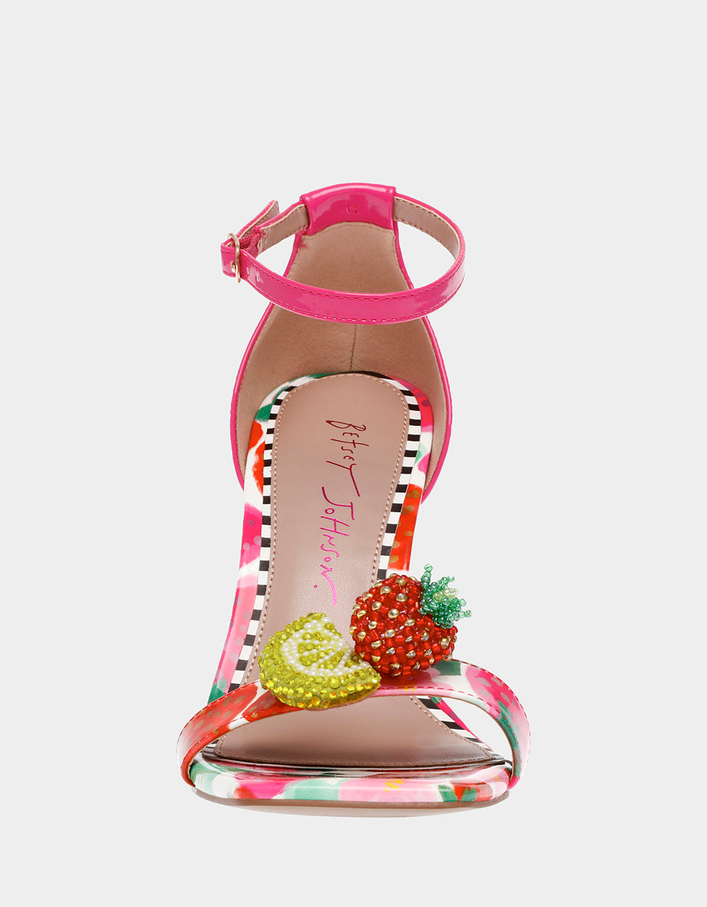 Betsey Johnson HARLEN BERRY MULTI Clear Wedge Heel