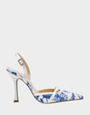 WHITE/BLUE FLORAL
