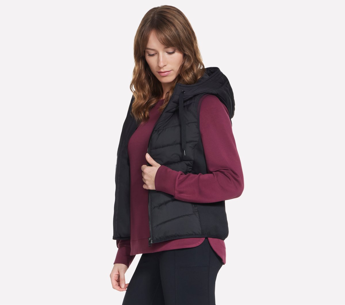 Performance Elite Cozy Fit Hooded Vest Women discount