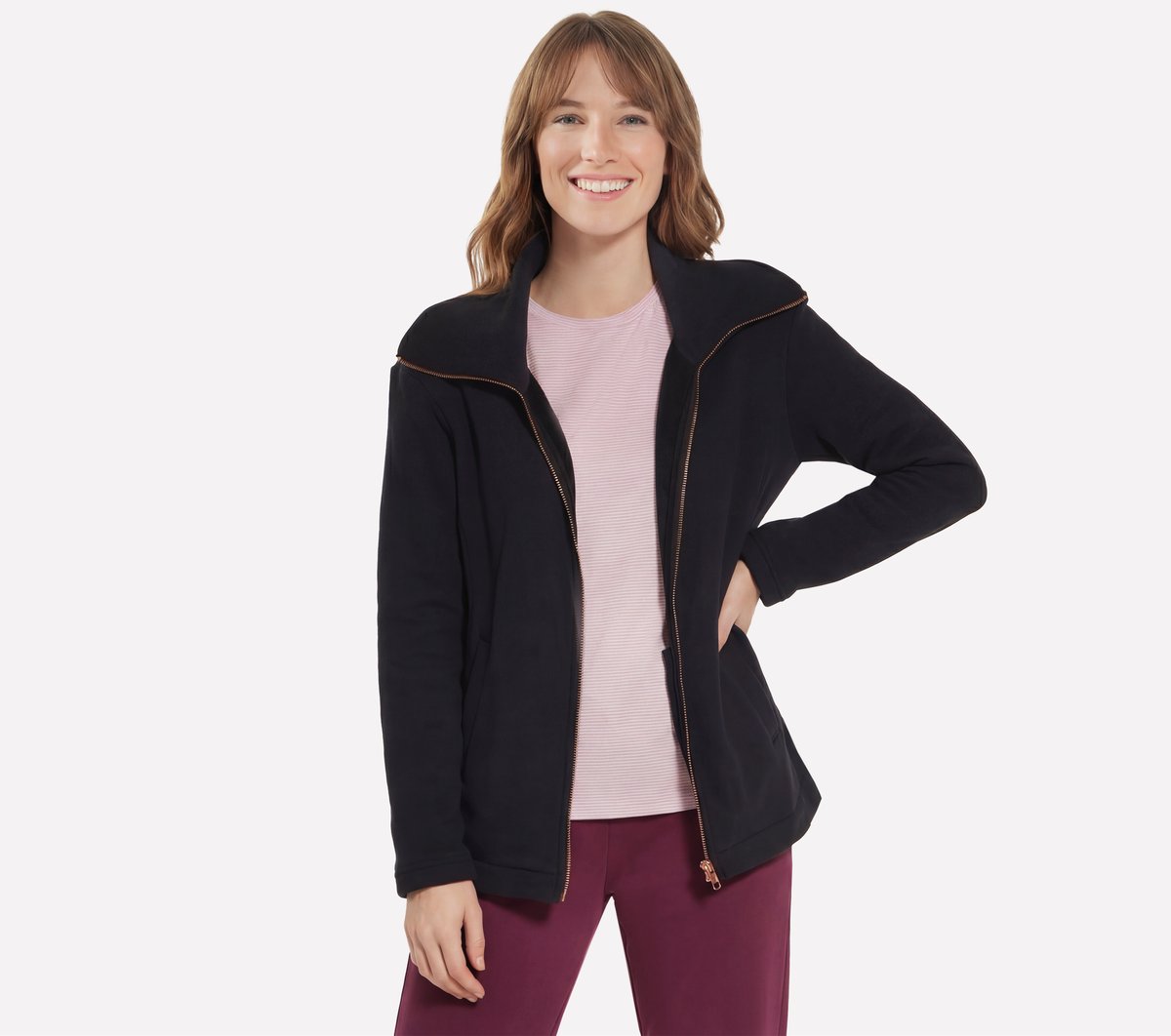 GO SNUGGLE Tunic Full Zip Jacket Women US
