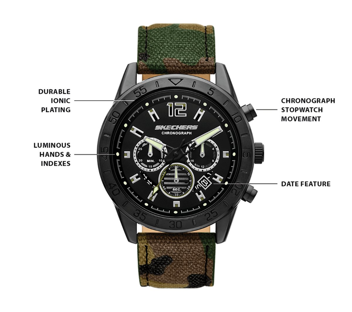 Kornblum Camo Watch Men Skechers USA