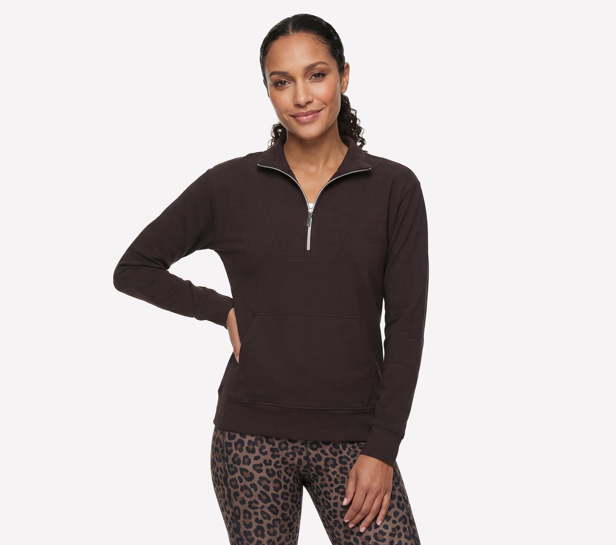 GO LUXE Rib 1/4 Zip Women sale