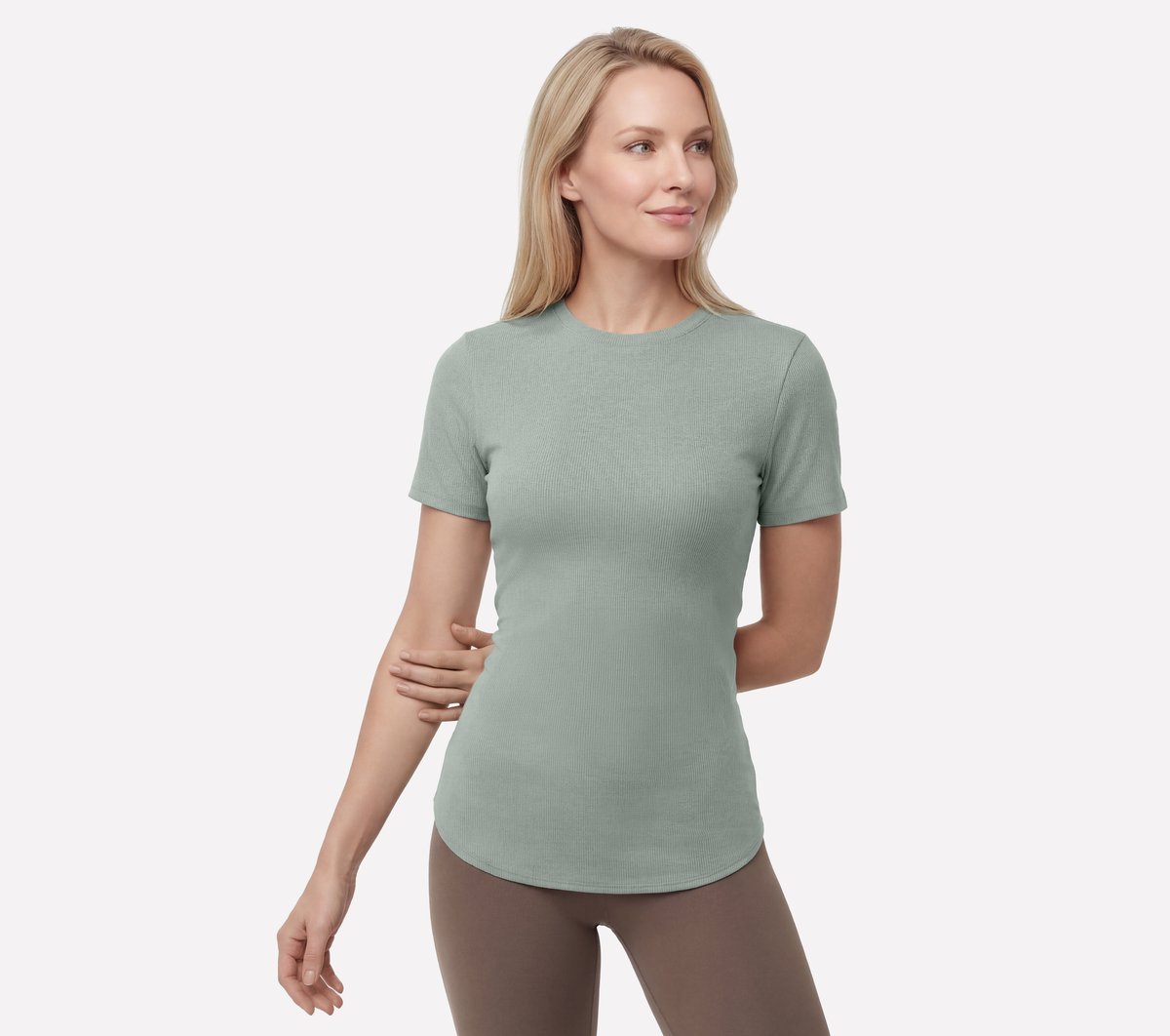 GO WALK Luxe Rib Tunic Tee Women Skechers outlet