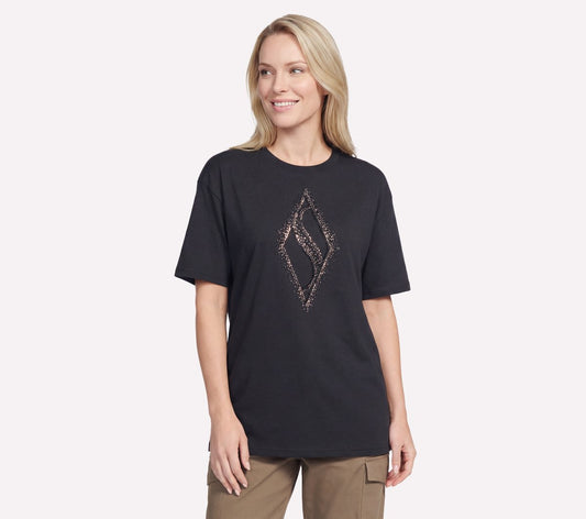 Gold Splatter Diamond Short Sleeve Tee Women Skechers online