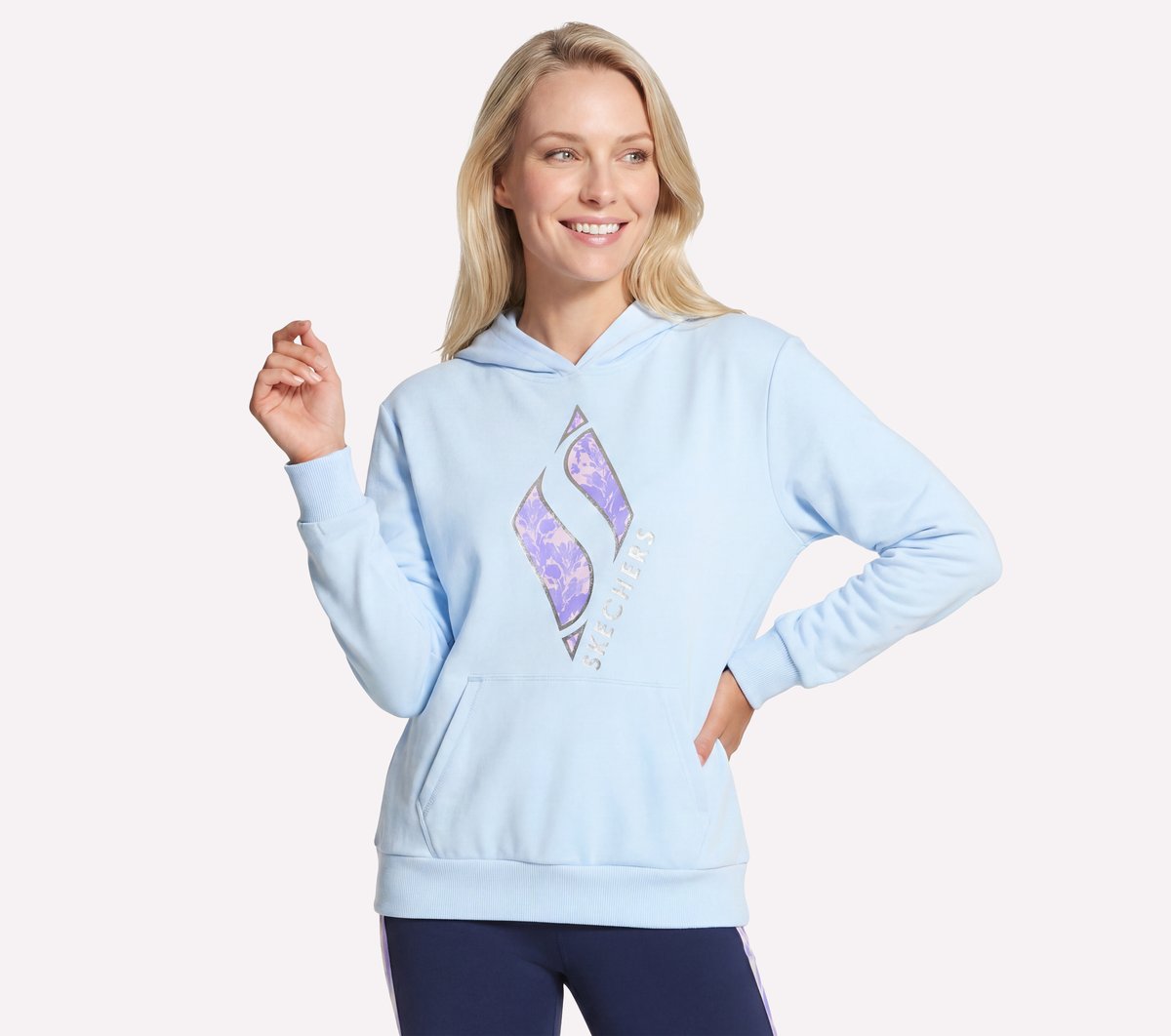 Floral Diamond Pullover Hoodie Women on sale