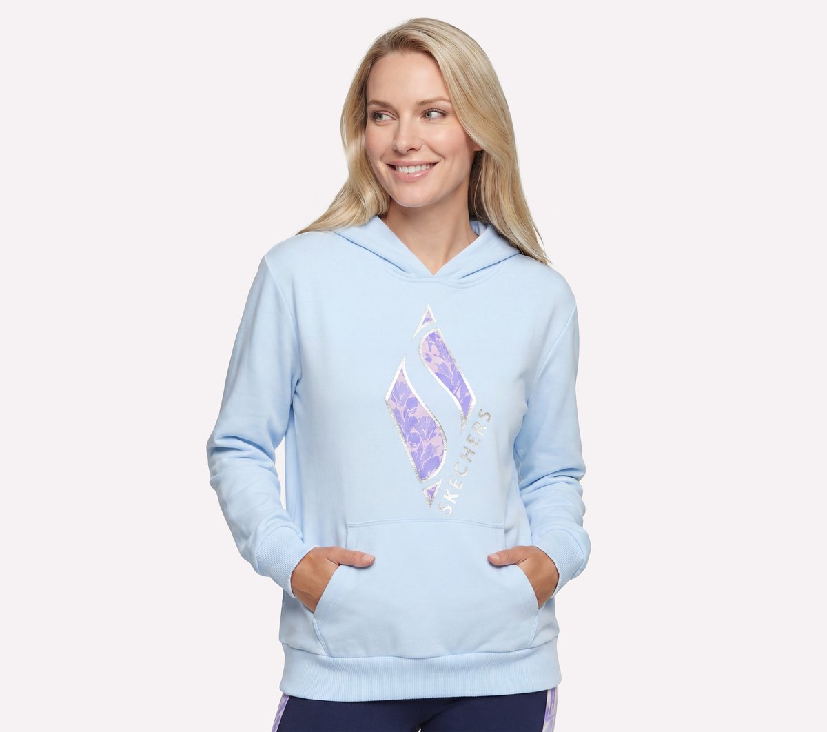 Floral Diamond Pullover Hoodie Women on sale