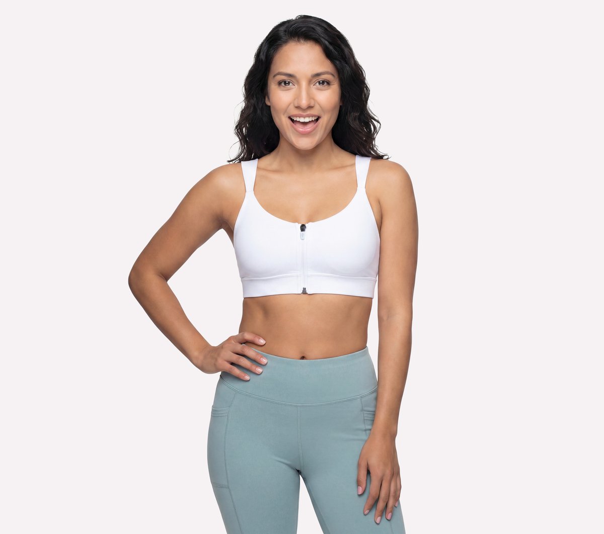 GO WALK Evolution Zip Front Bra Women Skechers outlet